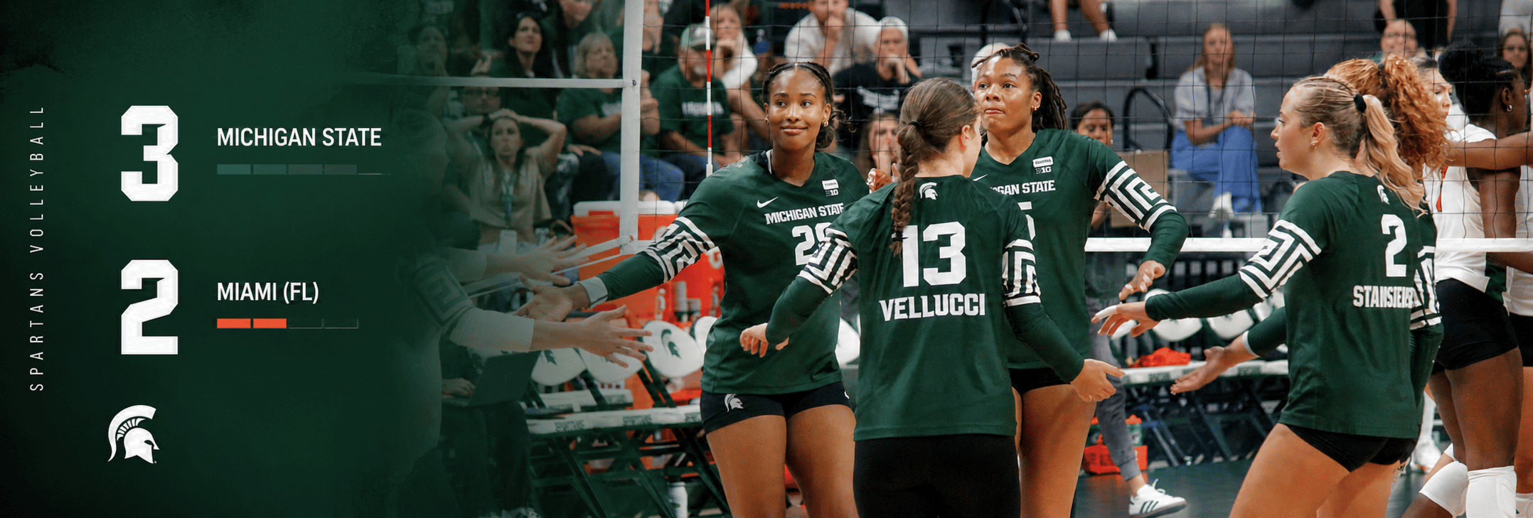 Spartans Volleyball Wins the Season Opener Over Miami (FL)